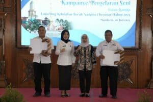 Peringatan Hari Anti Narkotika Internasional (HANI) Tahun 2023 di Kota Mojokerto.