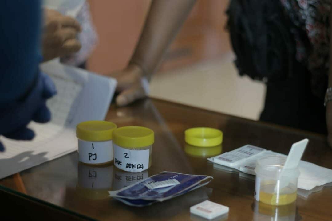 BNN Kota Mojokerto dan Dinas Kesehatan Kota Mojokerto Lakukan Deteksi Dini Penyalahgunaan Narkoba di Lingkungan Pemerintah Kota Mojokerto.